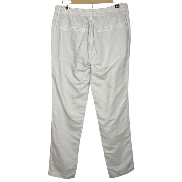 AG Adriano Goldschmied Linen Pants Mens 32 Beige Trouser Coastal Beach Preppy - Picture 2 of 14